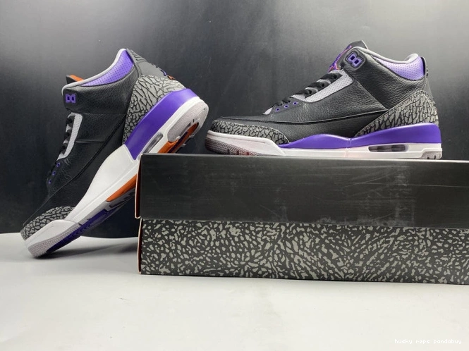Rep Husky Court 050 3 Purple CT8532 Jordan Retro Air Black 0816